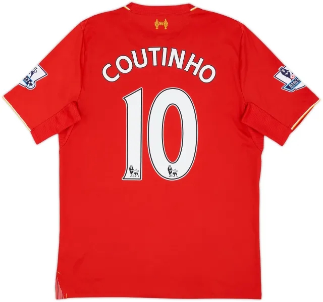 2015-16 Liverpool Home Shirt Coutinho #10 - 7/10 - (S)