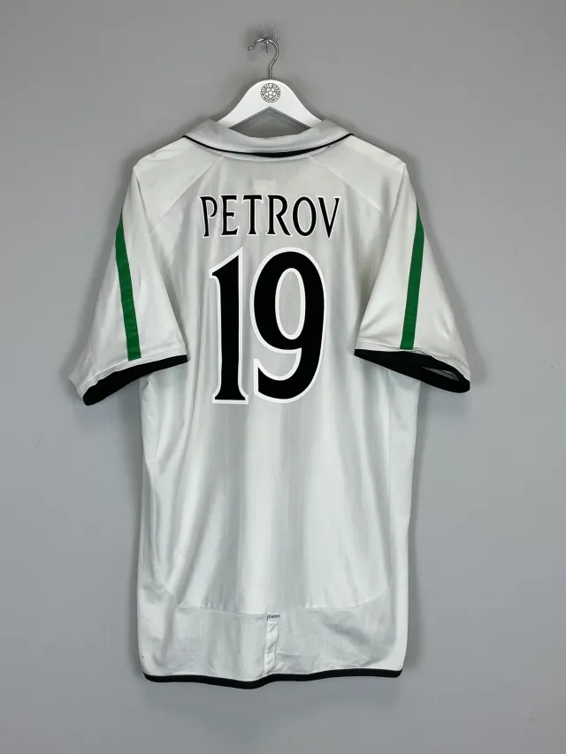 2001/02 CELTIC PETROV #19 AWAY SHIRT (XXL) UMBRO | CULT KITS