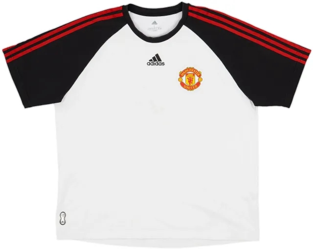 2021-22 Manchester United adidas Teamgeist Leisure Tee - 7/10 - (L)