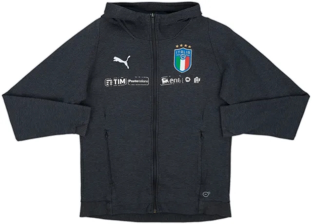 2019-20 Italy Puma Hooded Track Jacket - 6/10 - (M)