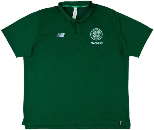 2018-19 Celtic New Balance Polo Shirt - 8/10 - (XXL)