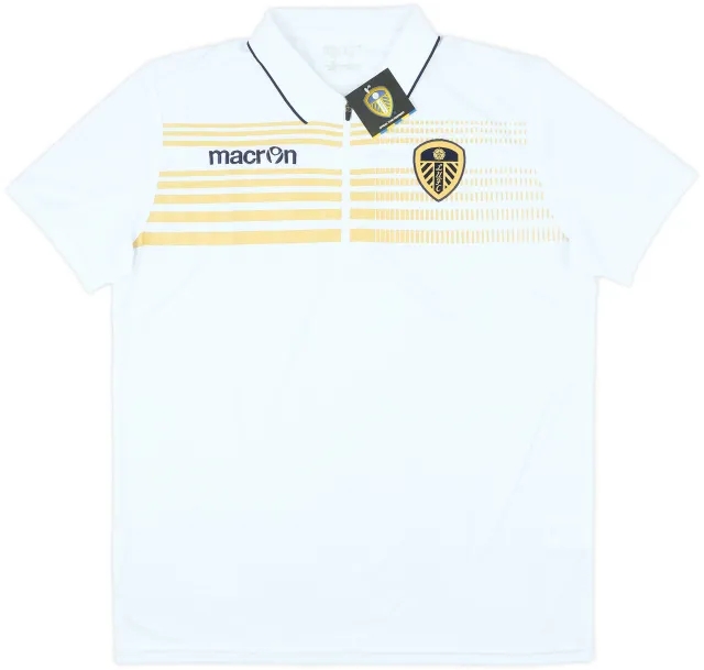 2014-15 Leeds Macron 1/4 Zip Polo Shirt (L)