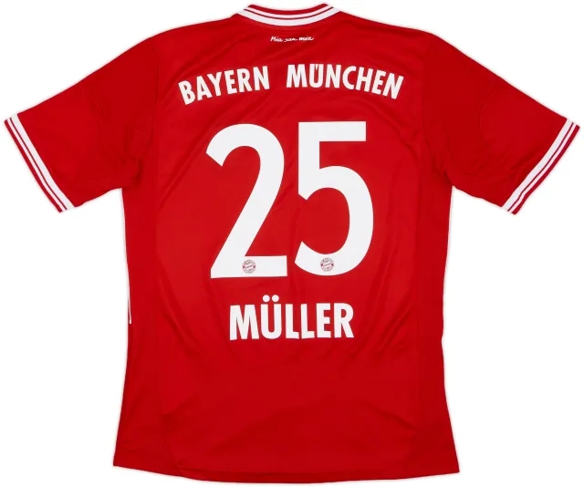 adidas Bayern Munich Boys SS Home Shirt 2013/14
