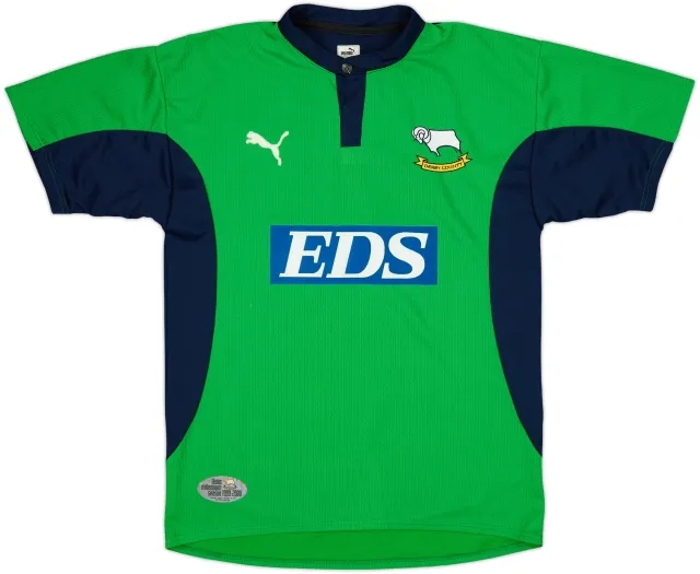 1999-00 Derby County GK S/S Shirt - 8/10 - (S)