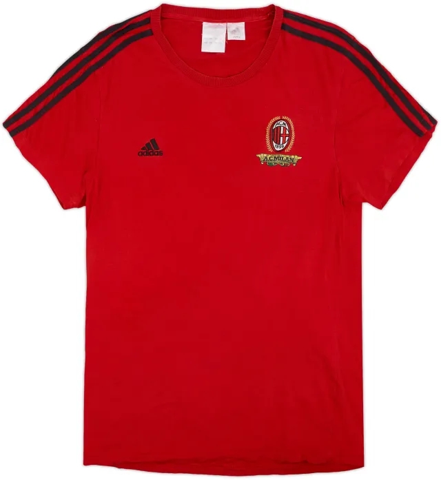 2008-09 AC Milan adidas Cotton Tee - 4/10 - (M)