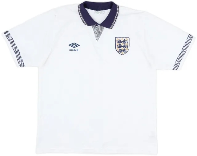 1990-92 England Home Shirt - 10/10 - (M)