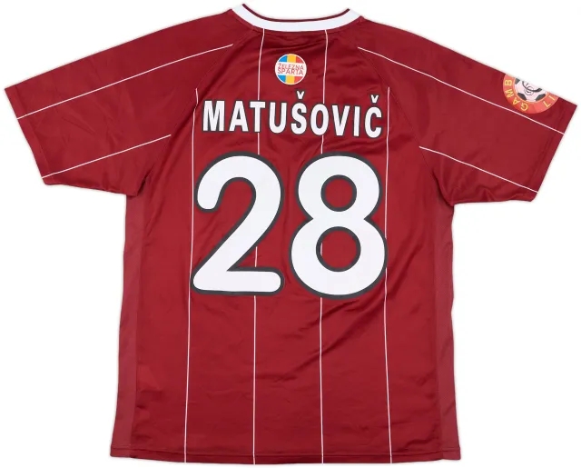 2007-08 Sparta Prague Home Shirt Matusovic #28 - 6/10 - (M)