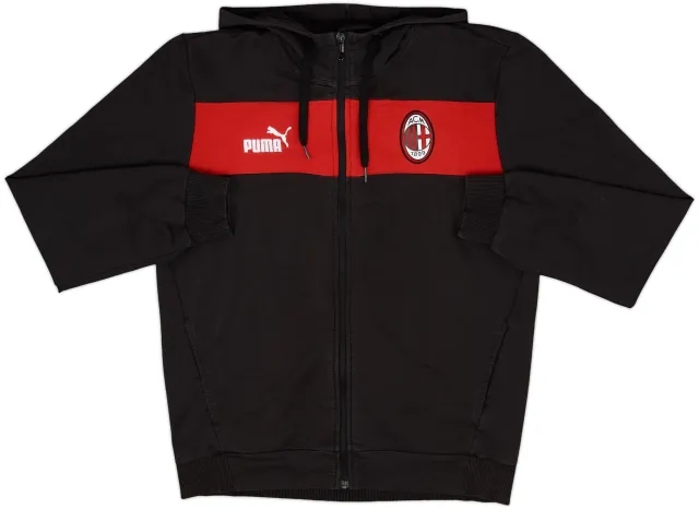 2022-23 AC Milan Puma Hooded Sweat Top - 8/10 - (M)