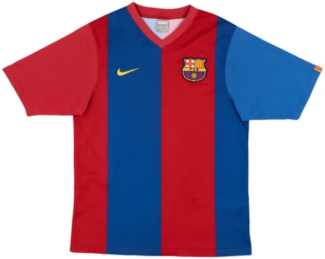 2007-08 Barcelona Basic Home Shirt - 5/10 - (S)