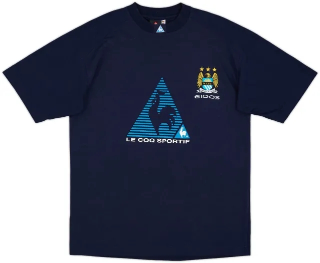 1999-00 Manchester City Le Coq Sportif Cotton Tee - 9/10 - (S)