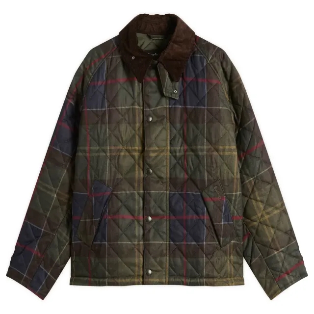 Barbour Men's Barbour Men's Tartan Transport Quilted Jacket Classic Tartan