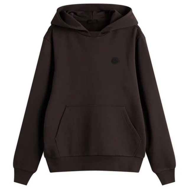 Moncler Men's Washed Hoodie Brown