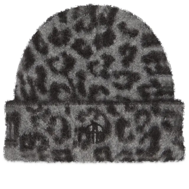 Anine Bing Women's Elia Leopard Beanie
