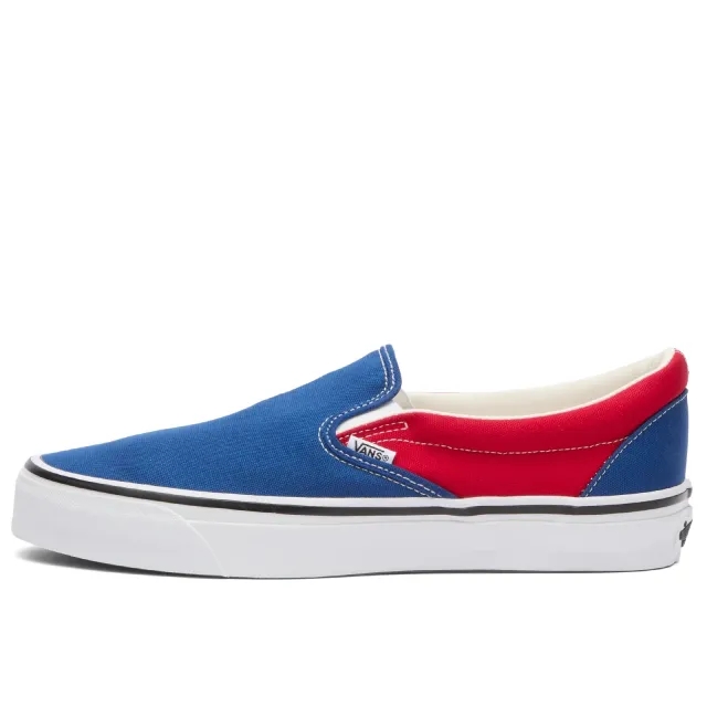 Vans Men's x Engineered Garments OTW Classic Slip-On 98 Sneaker Red/Navy