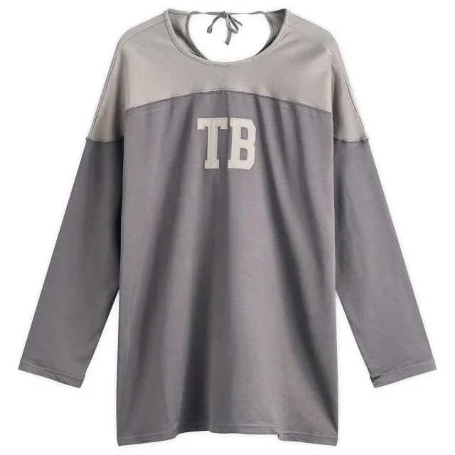 Beams Boy Women's Logo Football Long Sleeve T-Shirt Grey