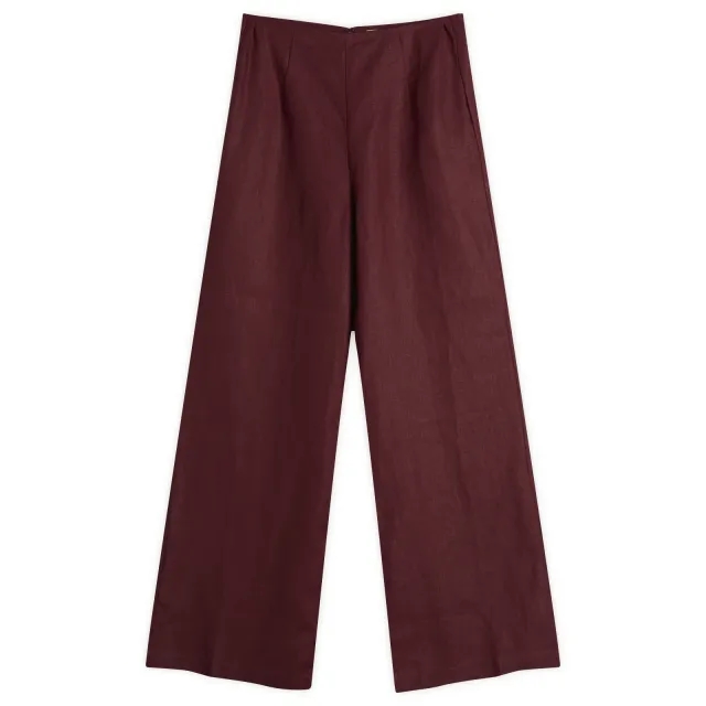 Faithfull The Brand Women's Syna Straight Pants Bordeaux
