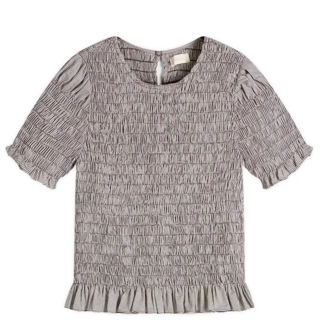 Faithfull The Brand Women's Edda Gingham Top Hanne Gingham Espresso