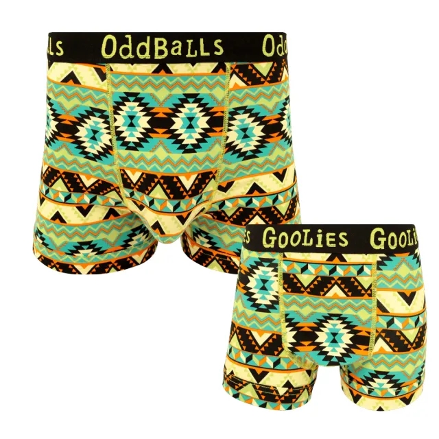 Wild West Dad & Lad Bundle - Mens Boxer Shorts & Kids Boxer Shorts Bundle