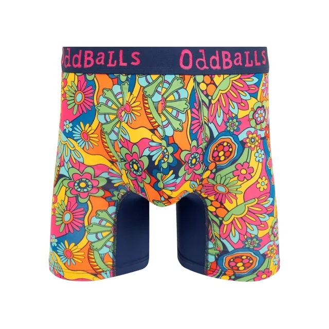 Wildflower - Mens Bamboo Boxer Shorts