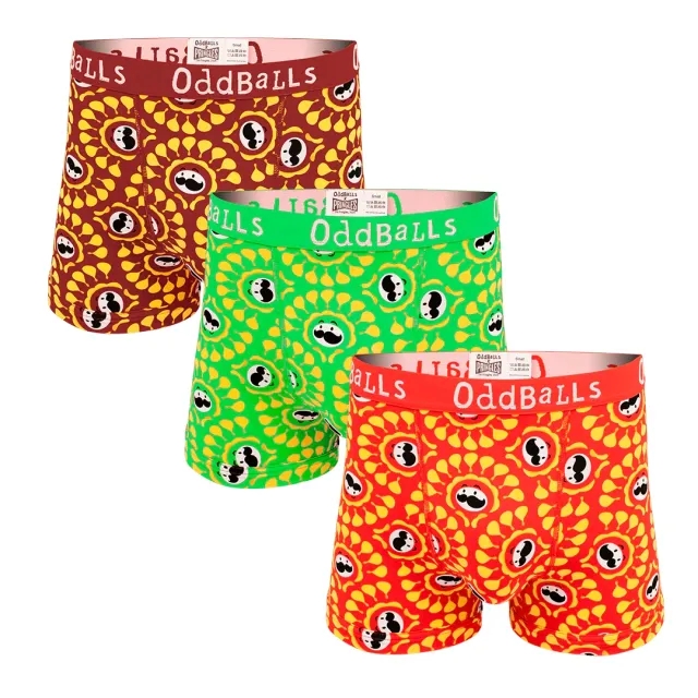 Pringles - Mens Boxer Shorts 3 Pack Bundle