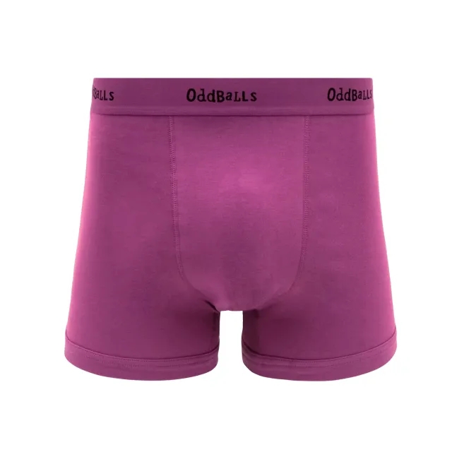 Purple & Black - Mens Boxer Shorts