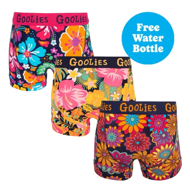 Summer of 25 Bundle - Boys Boxer Shorts 3 Pack Bundle + Free Water Bottle