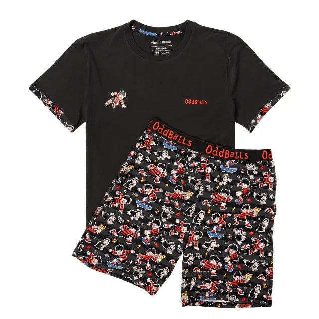 Mens Pyjamas - Dennis & Gnasher - Shorts & T-Shirt