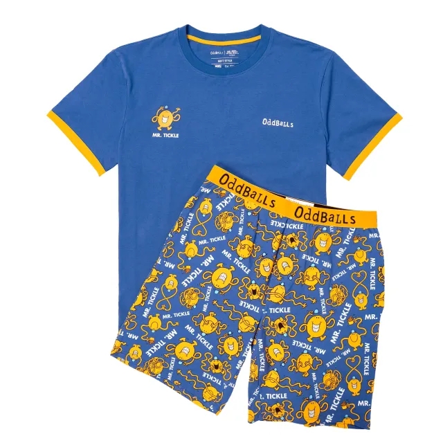 Mens Pyjamas - Mr Tickle - Shorts & T-Shirt