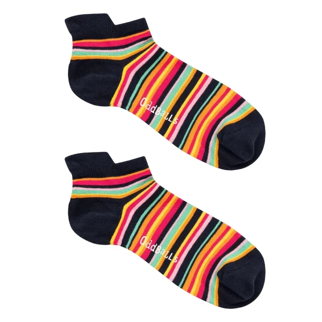 Navy Lines - Ankle Socks