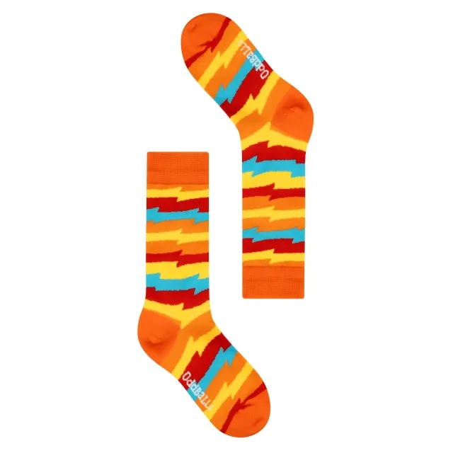 Orange Zig Zag - Socks