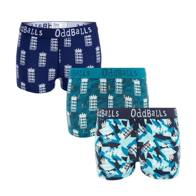 England Cricket Bundle - Ladies Boxer Shorts 3 Pack Bundle