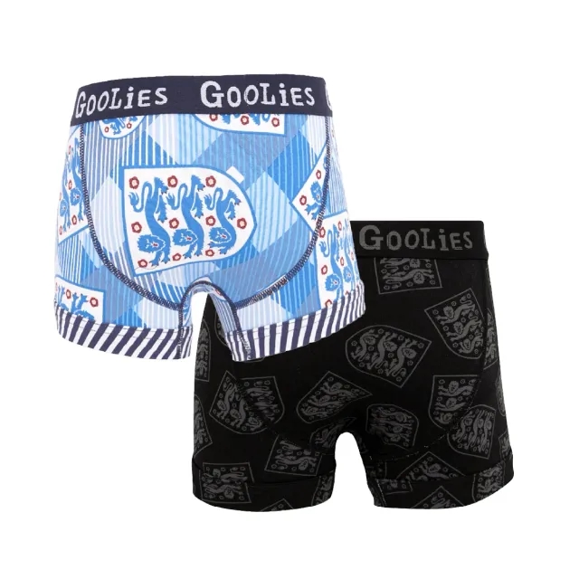 England FA 2025 Bundle - Kids Boxer Shorts 2 Pack Bundle