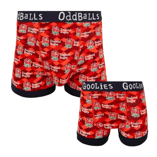 England Rugby Union Alternate - Dad & Lad Boxer Shorts Bundle