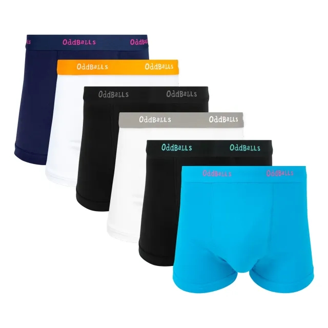 Back to Basics Bundle - Mens Boxer Shorts 6 Pack