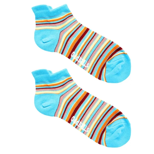 Cyan Lines - Ankle Socks