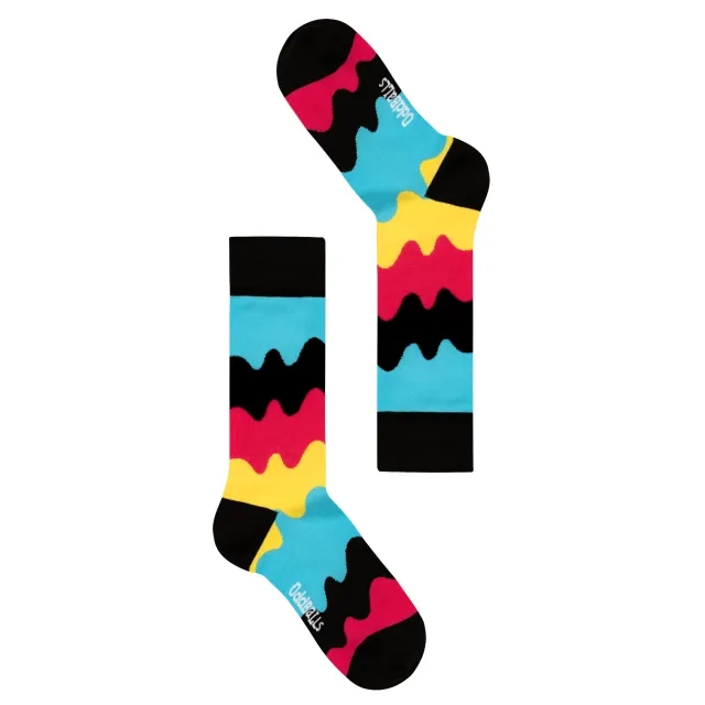Cyan Waves - Socks