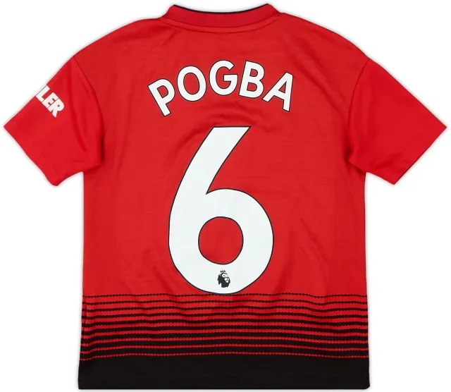 2018-19 Manchester United Home Shirt Pogba #6 - 5/10 - (S.Boys)