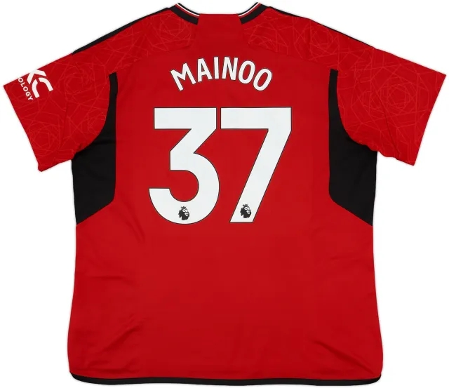 2023-24 Manchester United Home Shirt Mainoo #37 - 10/10 - (XXL)