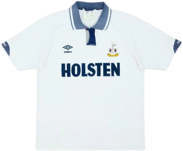 1991-93 Tottenham Home Shirt - 6/10 - (L)