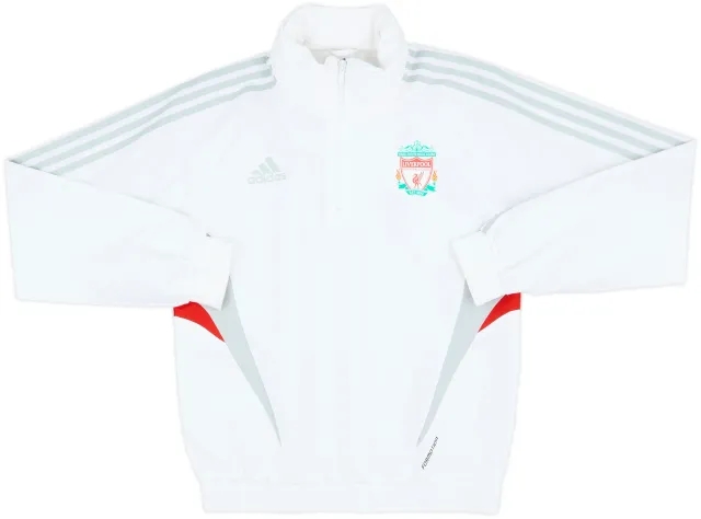 2008-09 Liverpool adidas Hooded 1/4 Zip Training Top - 10/10 - (S)