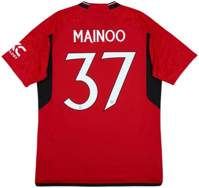 2023-24 Manchester United Home Shirt Mainoo #37 - 10/10 - (L)