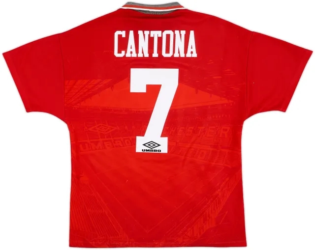 1994-96 Manchester United Home Shirt Cantona #7 - 6/10 - (M)