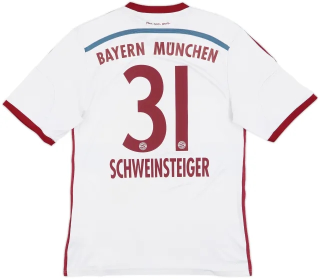 2014-15 Bayern Munich Away Shirt Schweinsteiger #31 - 7/10 - (M)