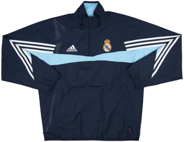 2003-04 Real Madrid adidas 1/4 Zip Drill Top - 7/10 - (L)