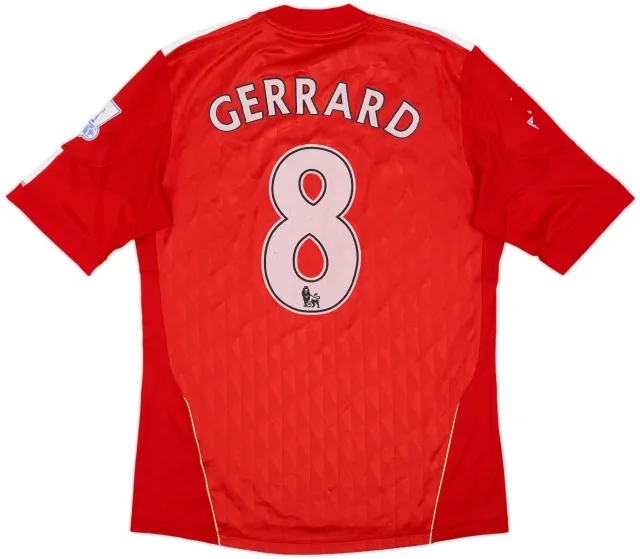 2010-12 Liverpool Home Shirt Gerrard #8 - 5/10 - (M)