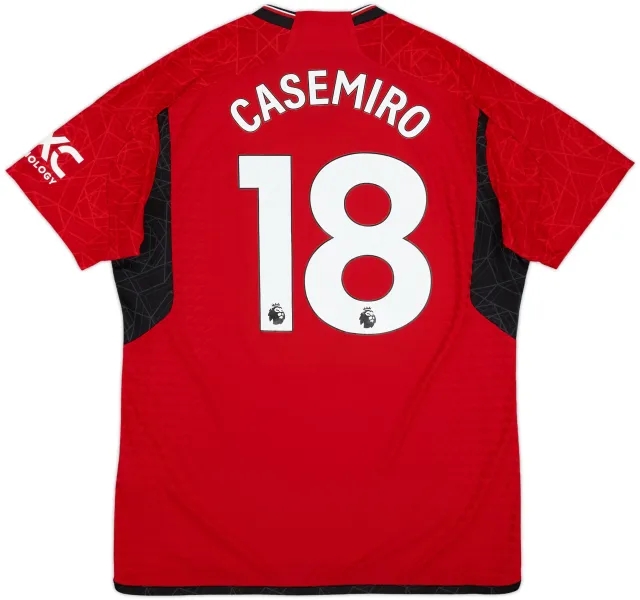 2023-24 Manchester United Authentic Home Shirt Casemiro #18 - 7/10 - (XL)