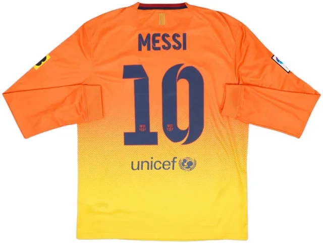 2012-13 Barcelona Away L/S Shirt Messi #10 - 9/10 - (M)