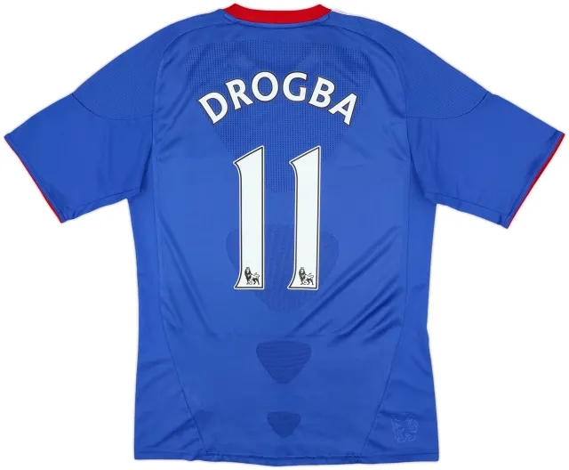 2010-11 Chelsea Home Shirt Drogba #11 - 7/10 - (M)