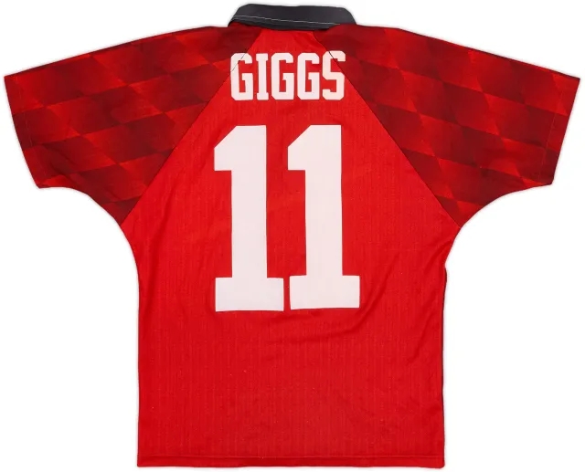 1996-98 Manchester United Home Shirt Giggs #11 - 6/10 - (L.Boys)
