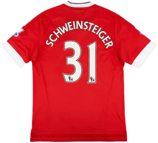 2015-16 Manchester United Home Shirt Schweinsteiger #31 - 8/10 - (M)